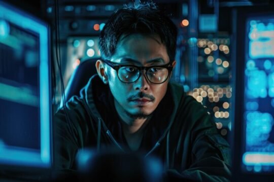man-wearing-glasses-sitting-front-computer-suitable-technology-concepts_153912-36478